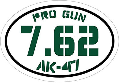 WickedGoodz Green 7.62 Pro Gun AK-47 Vinyl Window Decal - 2nd Amendment Bumper Sticker - Perfect Gun Rights Gift-WickedGoodz