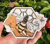 Retro Honey Bee Vinyl Decal