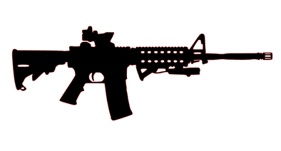 Custom AR-15 Rifle Vinyl Decal