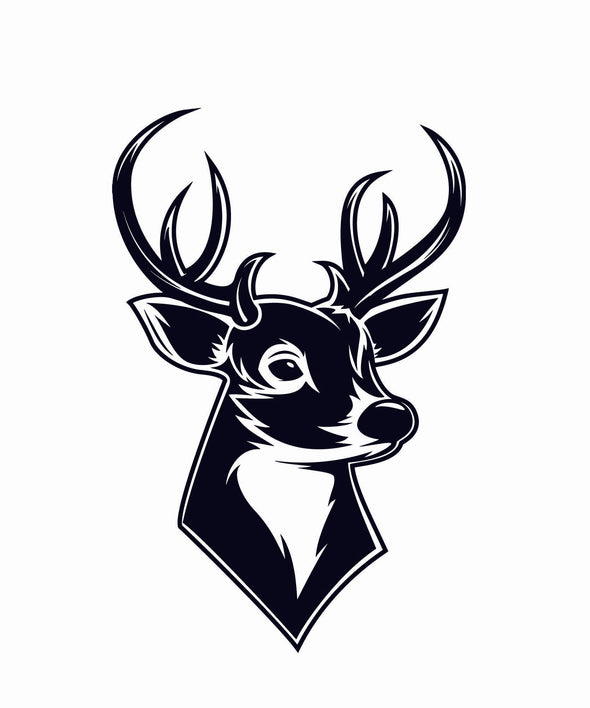 Whitetail Deer Vinyl Decal - Deer hunting Bumper Sticker