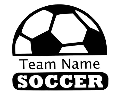 Soccer Team Name Name Vinyl Decal